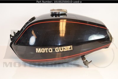 MOTO GUZZI 181002500010-USED FUEL TANK BLACK RED STRIPING CONVERT - G5