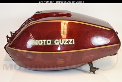 MOTO GUZZI 181002500030-USED FUEL TANK RED CONVERT - G5 WITH FILLER KAP COVER USED